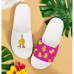 Men鈥檚 Duck-printed Slide Sandals Laid - Back & Cool Style for Men in Summer Beach Trips, Barbecues & Casual Outdoor Gatherings