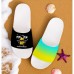 Men鈥檚 Duck-printed Slide Sandals Laid - Back & Cool Style for Men in Summer Beach Trips, Barbecues & Casual Outdoor Gatherings