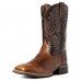 Men's Two-Tone Faux Leather Western Cowboy Boots Classic Embroidered Design, Durable Construction, Perfect for Riding, Outdoor, and Casual Wear