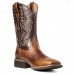 Men's Two-Tone Faux Leather Western Cowboy Boots Classic Embroidered Design, Durable Construction, Perfect for Riding, Outdoor, and Casual Wear