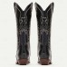 Men's Black and Snake Print Western Cowboy Boots - Exotic Leather with Intricate Embroidery for Rodeo and Casual Wear