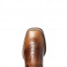 Men's Brown Western Cowboy Boots with Embroidered Shaft, Durable Faux Leather for Ranch and Casual Wear