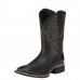 Men's Brown Western Cowboy Boots with Embroidered Shaft, Durable Faux Leather for Ranch and Casual Wear