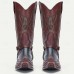Men's Black Western Cowboy Boots Motorcycle Boots with Eagle Embroidery and Metal Chain Detail, Vintage Pointed Toe Boots for Riding and Casual Wear