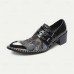 Men's Black Patent Leather Monk Strap Shoes Chic Formal Footwear for Parties and Night Events