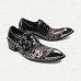 Men's Black Patent Leather Monk Strap Shoes Chic Formal Footwear for Parties and Night Events