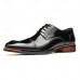Men's Two-Tone Brown Oxford Shoes with Suede and Leather Combination Stylish Footwear for Ballrooms, Formal Dinners and Elegant Evenings