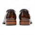 Men's Two-Tone Brown Oxford Shoes with Suede and Leather Combination Stylish Footwear for Ballrooms, Formal Dinners and Elegant Evenings