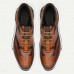 Men's Premium Leather Casual Sneakers - Cowhide, Stylish and Comfortable Low-Top Shoes with Breathable Design for Everyday Wear