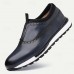 Men's Premium Cowhide Leather Slip-On Loafers Green and Black Brogue Design, Comfortable Cushioned Sole, Casual and Formal Shoes