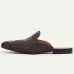 Men's Leather Slip-On Mules - Crocodile Patterned Casual Loafers for Formal and Casual Occasions