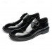 Men's Classic Brown Leather Dress Shoes with Lace-Up Closure Perfect for Formal Evening Events, Galas and Dinner Parties