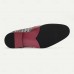 Men's Houndstooth and Leather Brogue Dress Shoes - Red and Black, Ideal for Formal Events and Business Wear