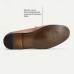 Men's Brown Leather Loafers Elegant Slip-On Dress Shoes with Metal Detail