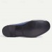Men's Blue Premium Cowhide Leather Loafers with Ostrich Pattern and Metal Buckle Detail, Elegant Dress Shoes for Formal and Casual Occasions