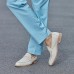Elegant Men's White Leather Loafers with Classic Penny Slot - Perfect for Business Casual and Formal Occasions