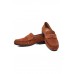 Brown Phillos Suede Slip On Loafers