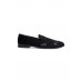 Black Bellona Coal Embellished Loafers