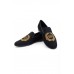 Black Embroidered Rafa Antique Shoes