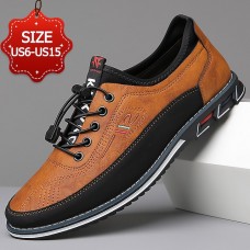 Men's Brown Casual Sneakers with Lace-Up Design Comfortable Non-Slip Walking Shoes for Daily Outdoor Activities