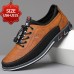 Men's Brown Casual Sneakers with Lace-Up Design Comfortable Non-Slip Walking Shoes for Daily Outdoor Activities