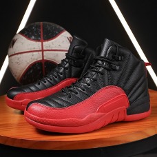 Men's Blue and White High-Top Basketball Sneakers with Non-Slip Sole - Stylish Athletic Footwear for Sports and Casual Wear