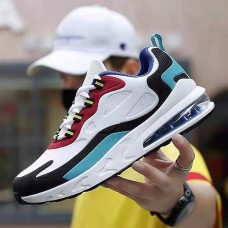 Men's Air-Cushioned Running Sneakers Breathable Lightweight Athletic Shoes with Color Block Design for Casual Sports and Fitness