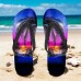 Unisex Tropical Sunset Flip Flops Vibrant Beach Sandals with Palm Tree Print for Summer, Pool and Vacation Wear